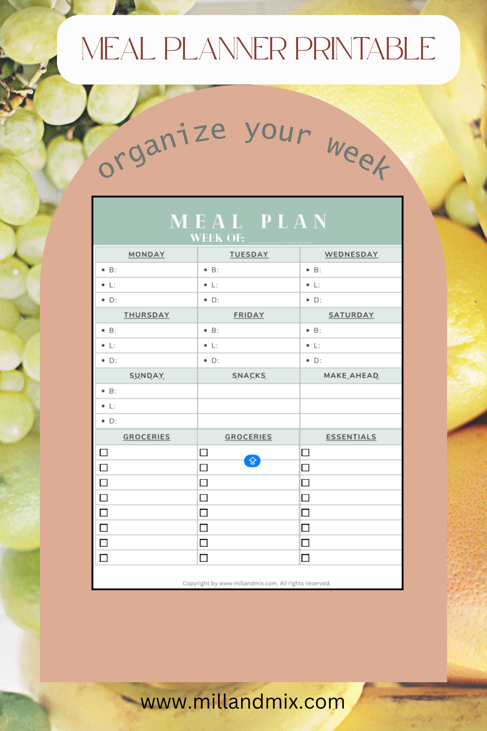 Meal Planner Printable