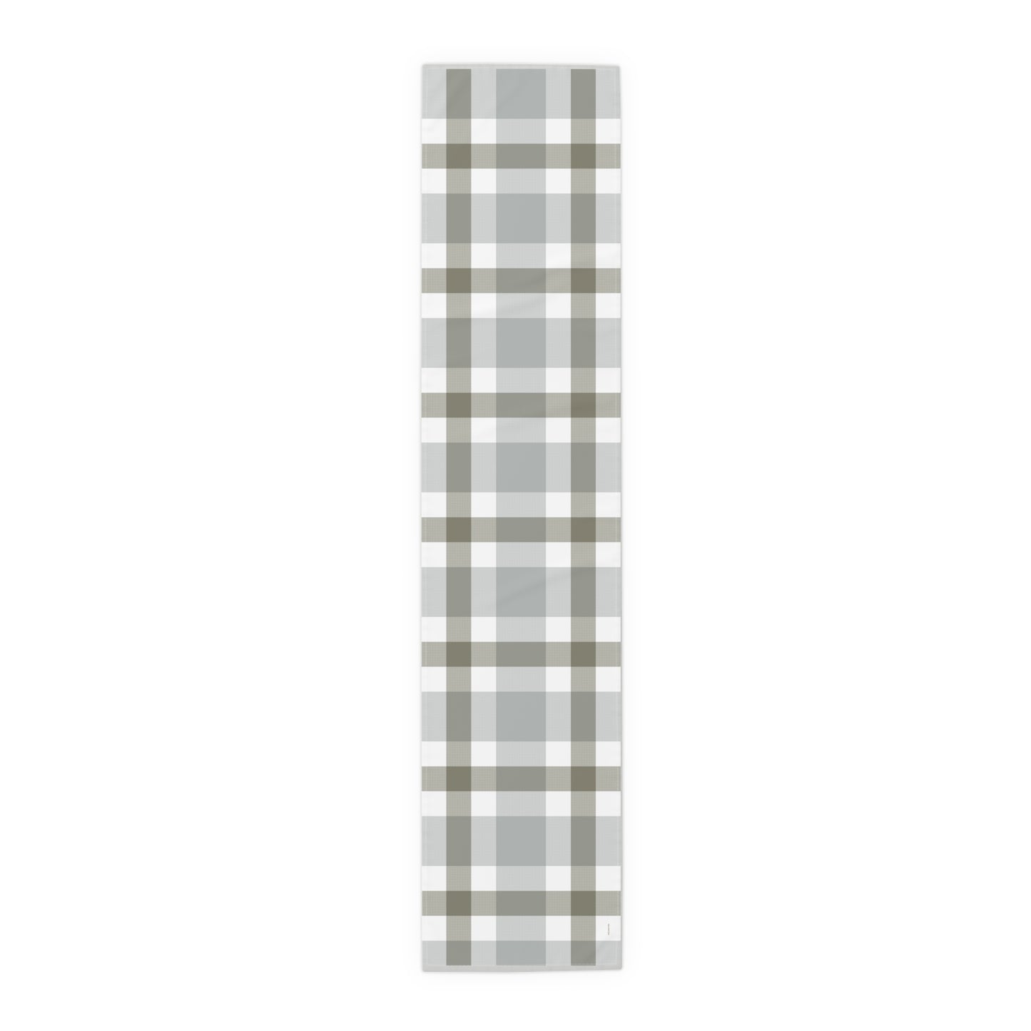 Cottage Gingham Table Runner - Sage Green for Dining, Holiday & Everyday