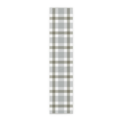 Cottage Gingham Table Runner - Sage Green for Dining, Holiday & Everyday