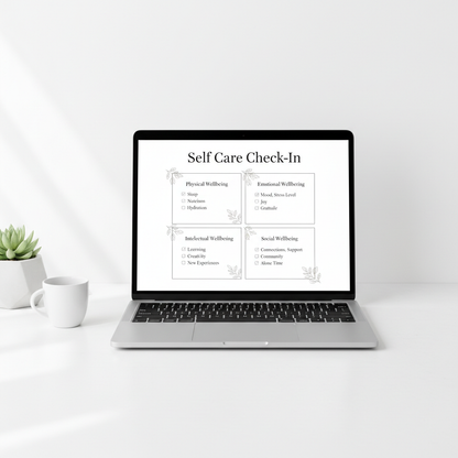 Self Care Printable mockup