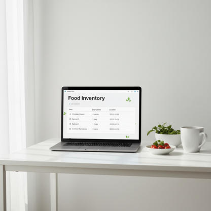 Food Inventory mockup
